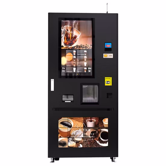 Leading Manufacture Iced Fresh Ground Coffee Vending Machine with Ice